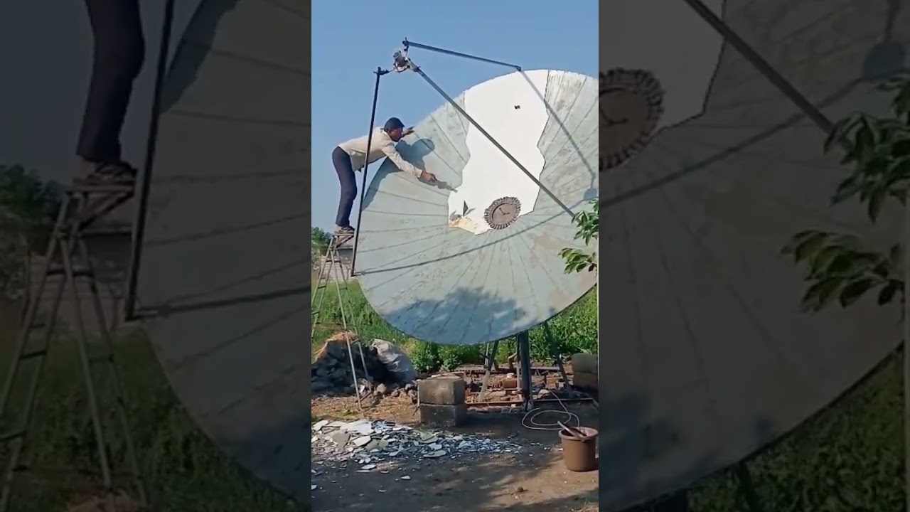 Big Size Dish Antenna 📡 #maintenance #shorts