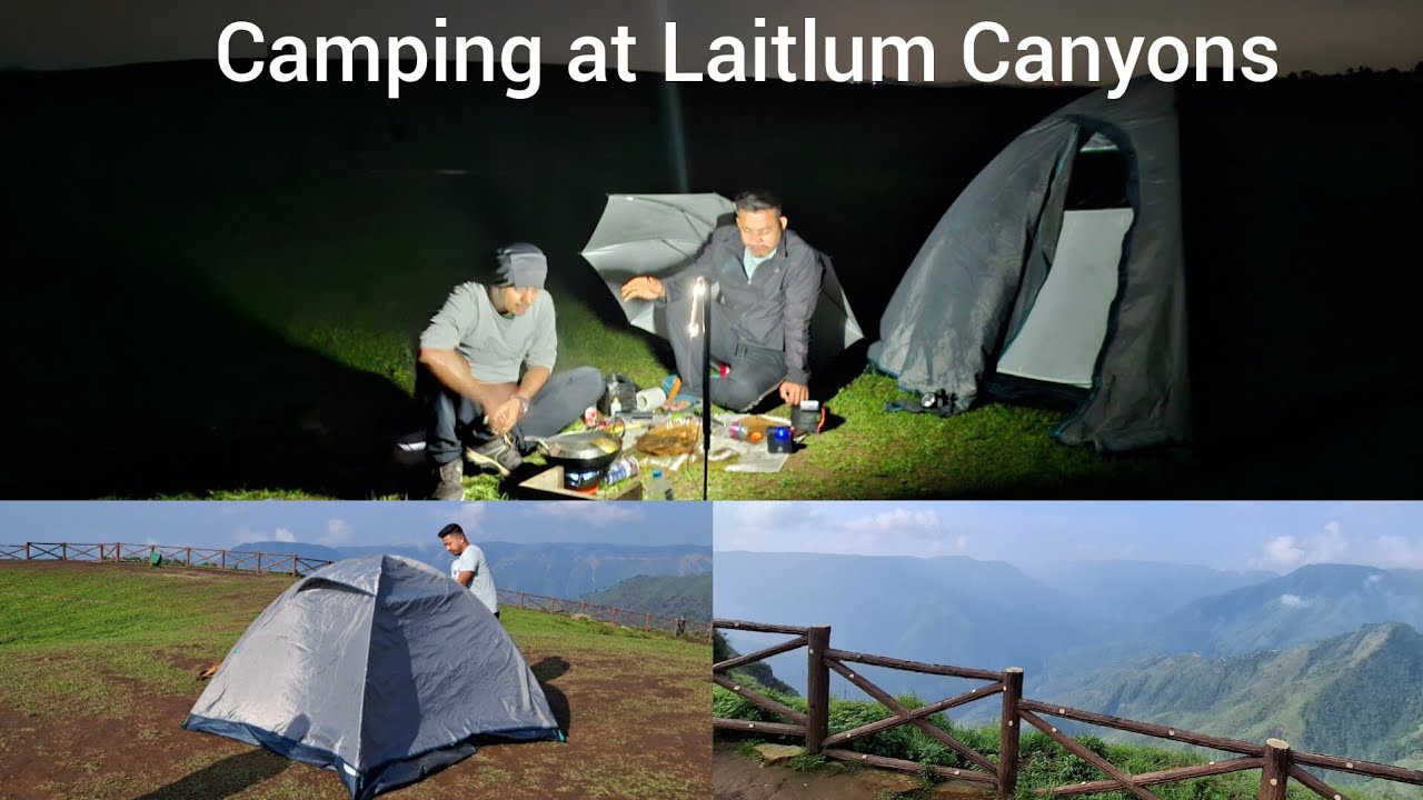 Camping at Laitlum Canyons, Meghalaya | Best Camping places in Meghalaya #meghalaya #camping #india