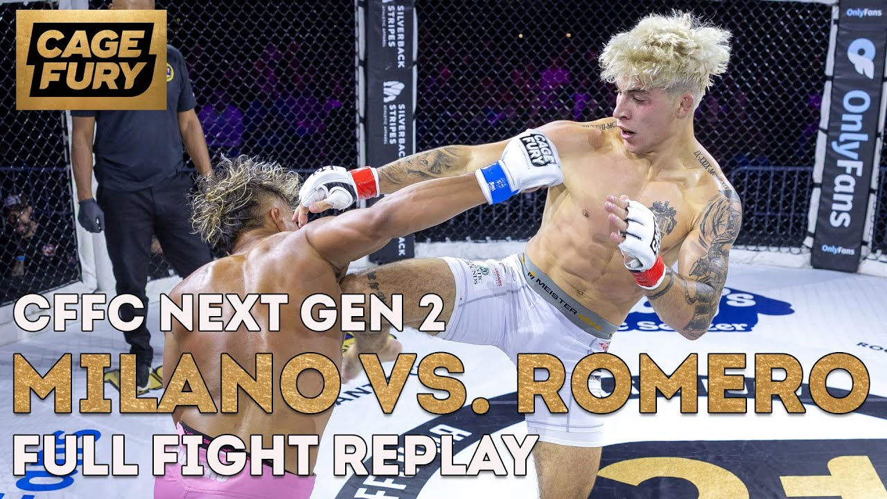 Джоуи Милано против Эдвина Ромеро | Полный повтор боя | CFFC NextGen 2