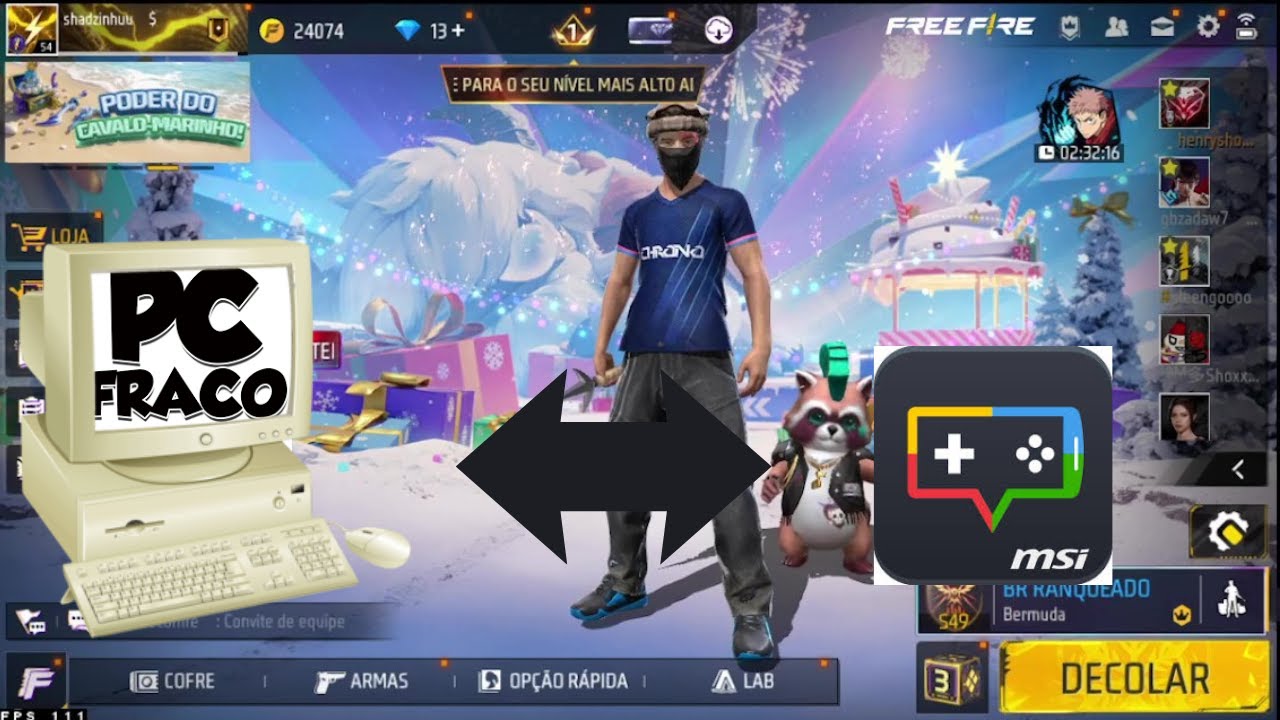 🔥 FREE FIRE NO PC (MSI APP PLAYER) – SEM LAG, GRÁFICOS INSANOS E MUITA RUSHADA! 🔥