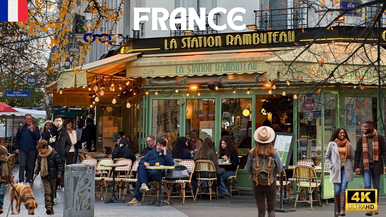 31 October 2025 PARIS 🇫🇷 FRANCE 4K HDR WALK CITY WALK | AUTUMN 🍁🍂WALK TOUR | CROWED THROUGH STEET 
