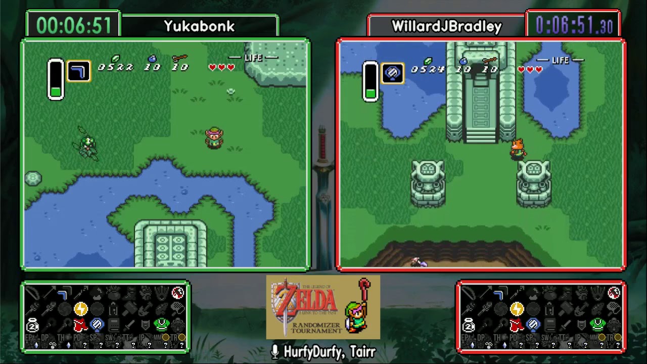 Yukabonk vs WillardJBradley. ALTTP Randomizer Tournament Fall 2017