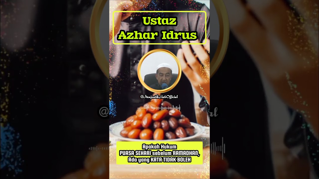 #829s Apakah Hukum PUASA SEHARI sebelum RAMADHAN, Ada yang KATA TIDAK BOLEH #uai #fiqah #shorts #fyp