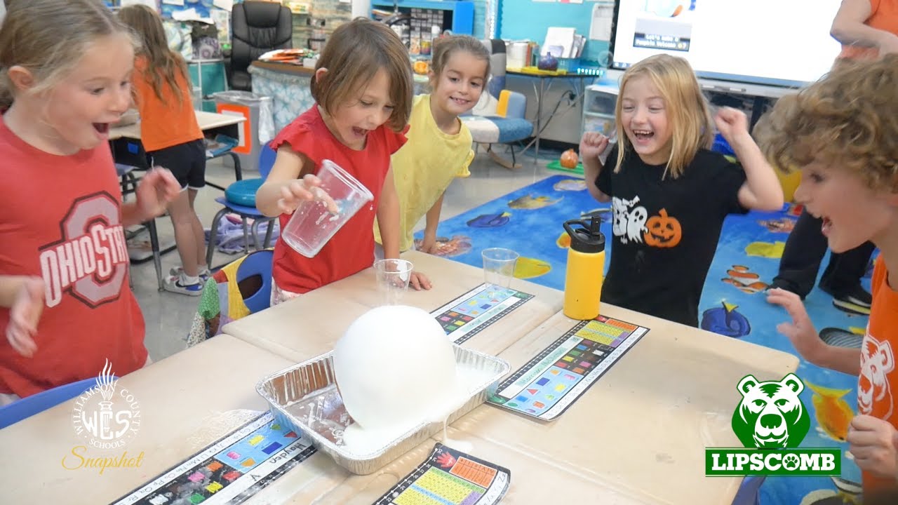 Lipscomb first graders take on pumpkin STEM challenges
