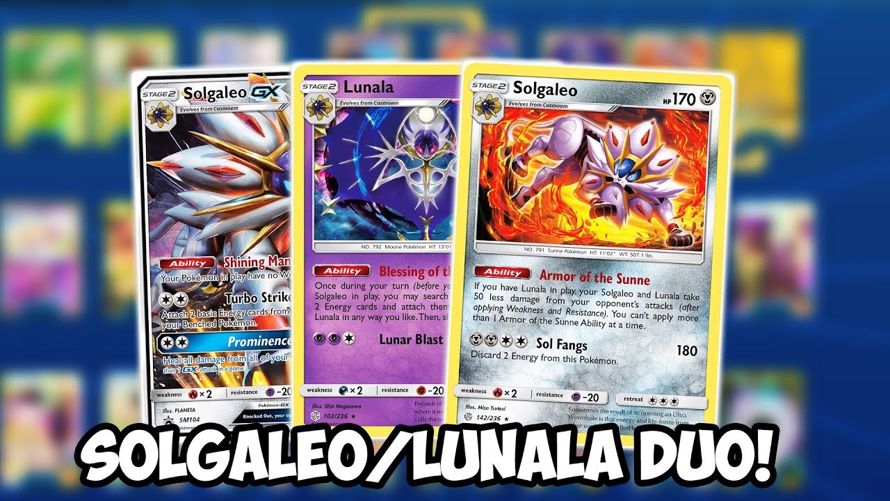 NEW Solgaleo/Lunala Duo Deck! Powerful Stage 2 Combos! Cosmic Eclipse PTCGO