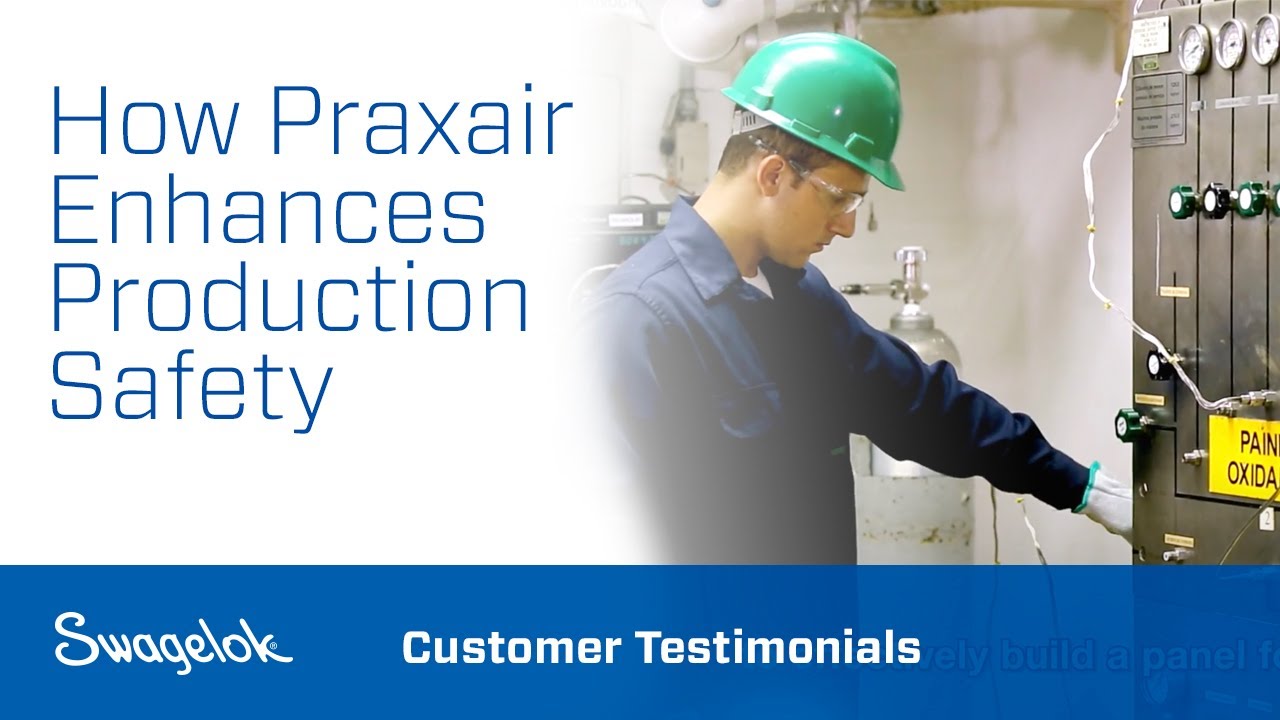 How Praxair Enhances Production Safety | Customer Testimonials | Swagelok [2020] - Portuguese