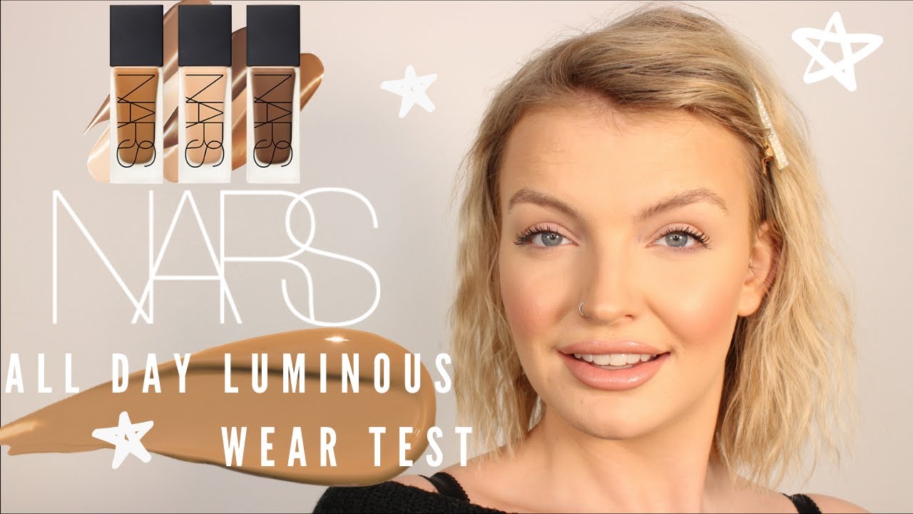FOUNDATION 9 HOUR WEAR TEST | NARS ALL DAY LUMINOUS WEIGHTLESS FOUNDATION | ELOISE MAE MAKEUP