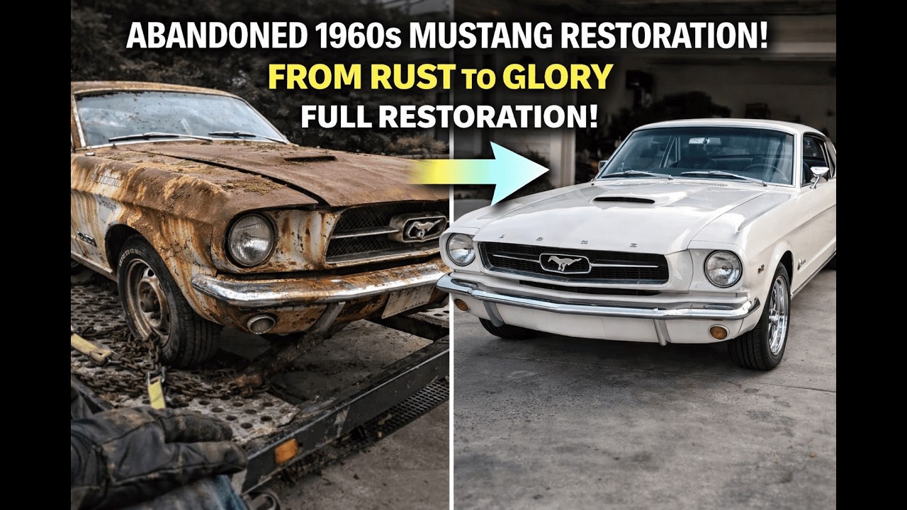 ASMR Full Restoration of an Abandoned Rusty 1960s Mustang | No Talking