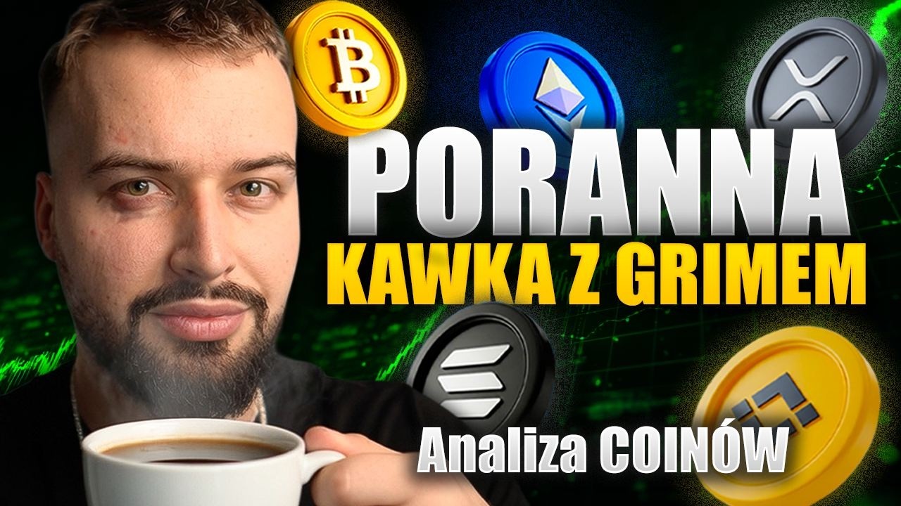 Poranna Kawka z Grimkritem. Analiza coin&oacute;w na dziś BTC, ZŁOTO