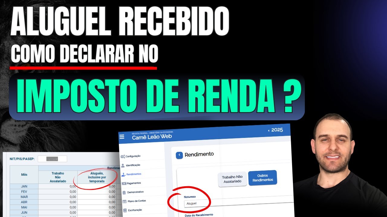 ALUGUEL RECEBIDO COMO DECLARAR NO IMPOSTO DE RENDA