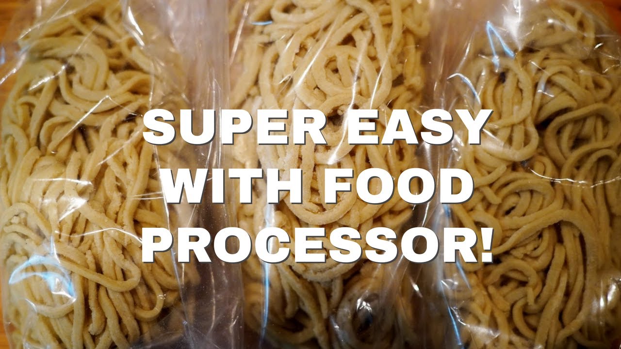 How To Make Japanese Ramen Noodles From Scratch (Easy Method with Food Processor!)