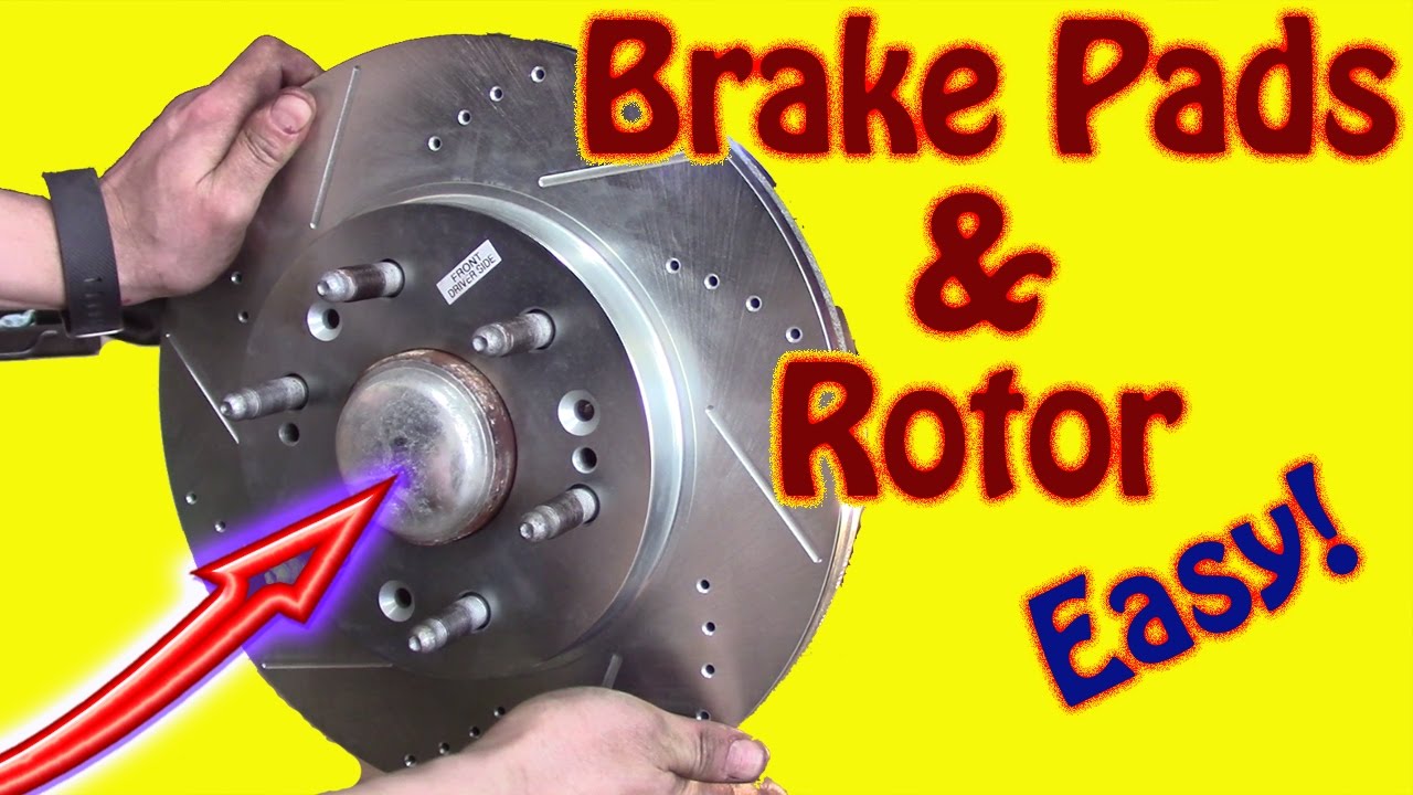 DIY How to Replace Front Brake Pads and Rotors on a 2014 GMC Sierra  Chevy Silverado Disk Brake Job