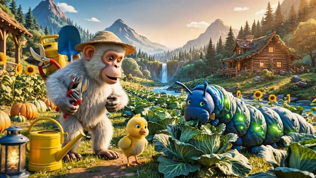 Baby Monkey and Dodo’s Fun Farm Adventure! 🐒🦆 Heartwarming Animal Friendship
