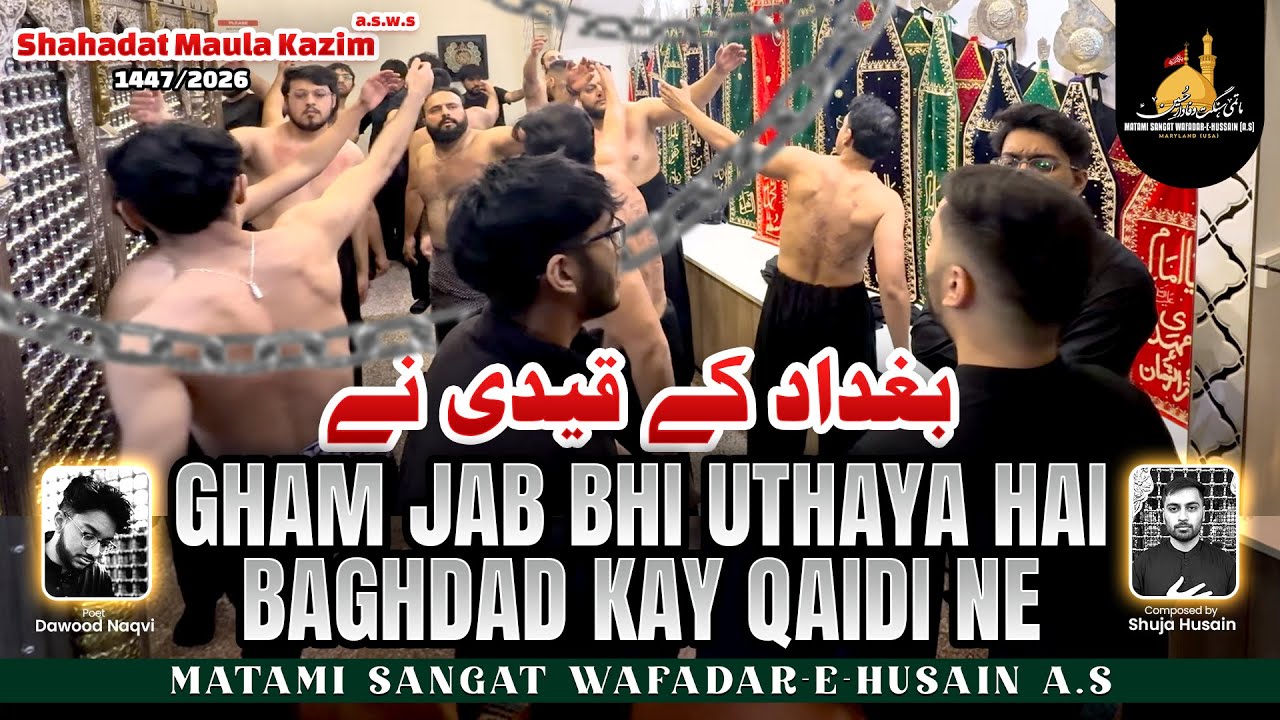 Silsilay e Shahadat Imam Moosa Al Kazim A.S | New kalam Gham Jab Bhi Uthaaya Hai | Matami Sangat WDH