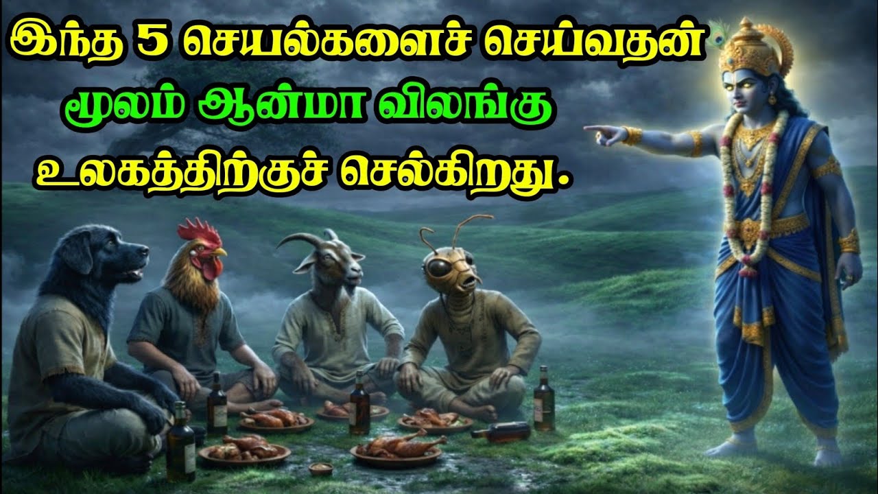 பாவங்களின் விளைவுகள் - மனிதன் எப்படி மிருகமாக மாறுகிறான்? | கர்மா ரகசியம் | கிருஷ்ணரின் புனித கதை