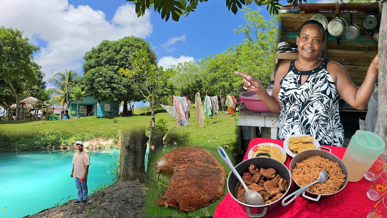 Aventura en Martinico de Madre Vieja, Altagracia cocinando, La vida del campo