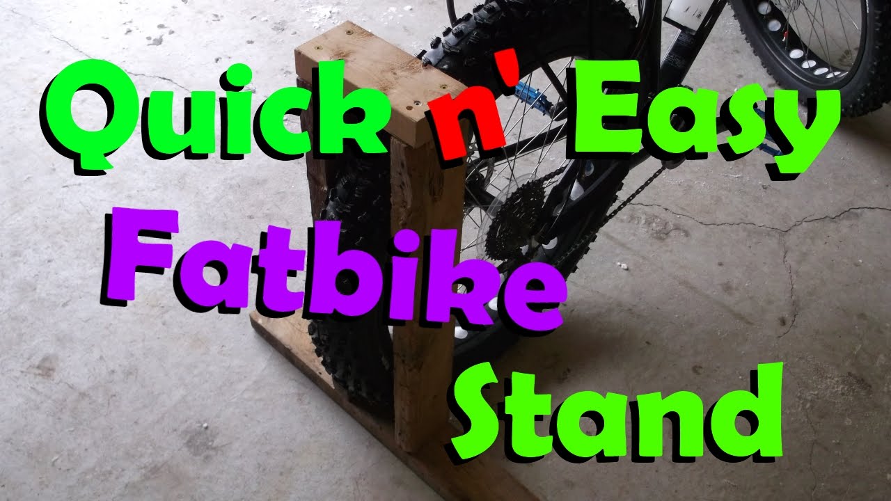 Easy Wooden Fat Bike Stand for 26