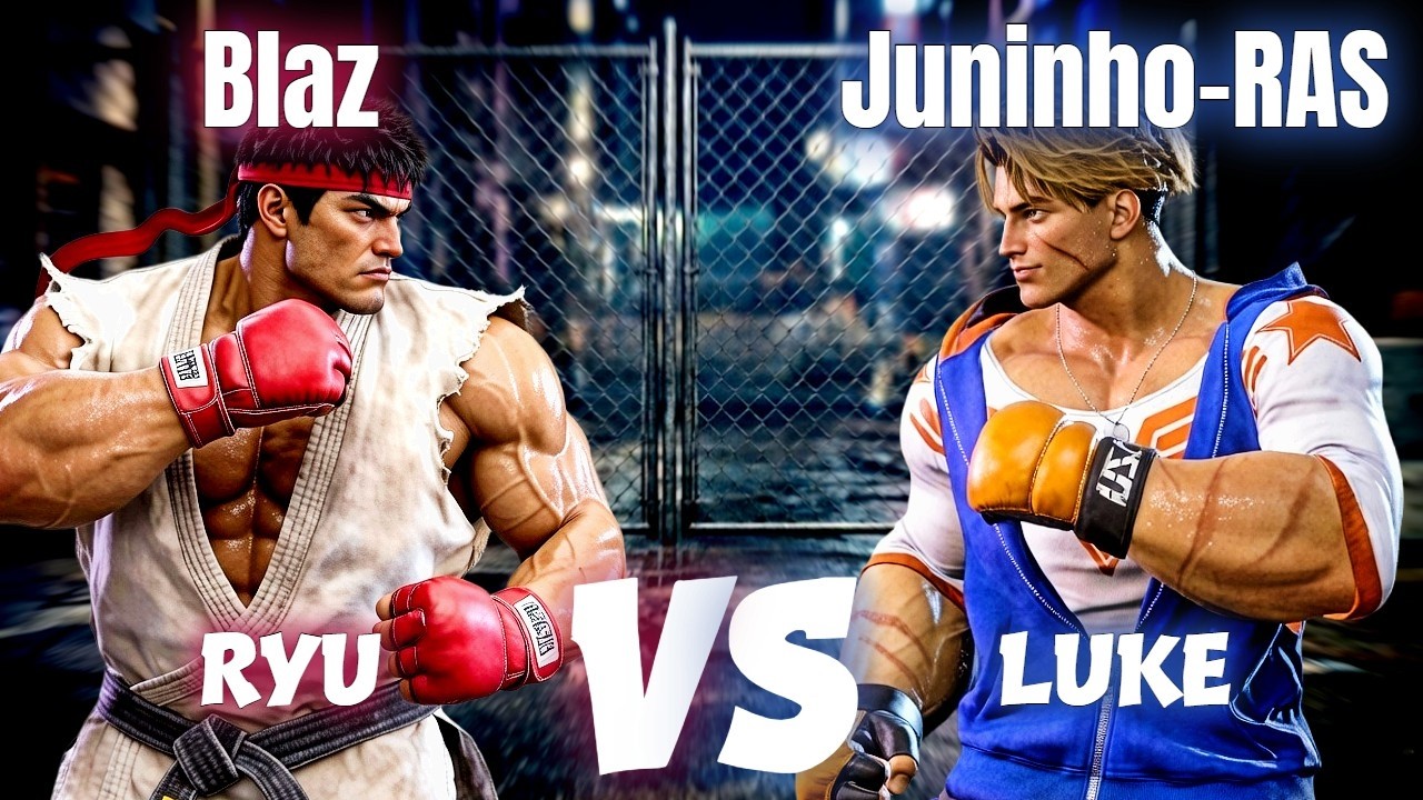SF6 🔥 Blaz (Ryu + Sagat) Vs Juninho-RAS (Luke) 🔥 Street Fighter 6