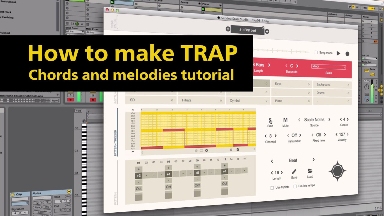 How to make Trap: Chords and melodies tutorial for a dark atmosphere