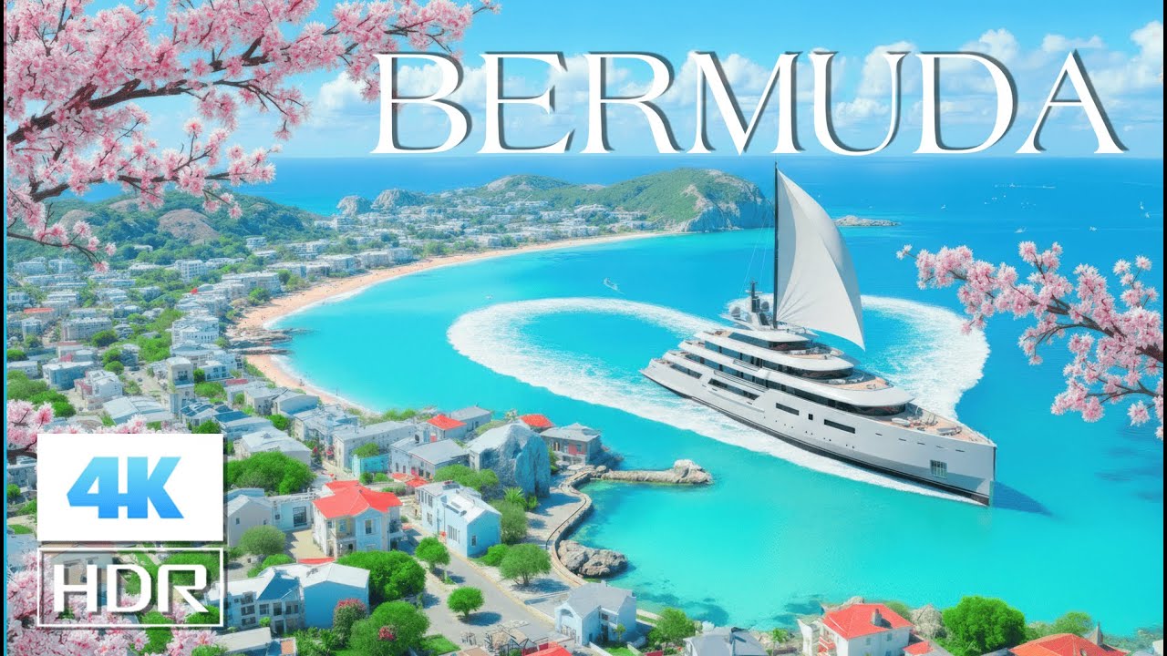 BERMUDA IN 4K ULTRA HD | Pink Sand Beaches, Ocean Views, Deep House Music Travel