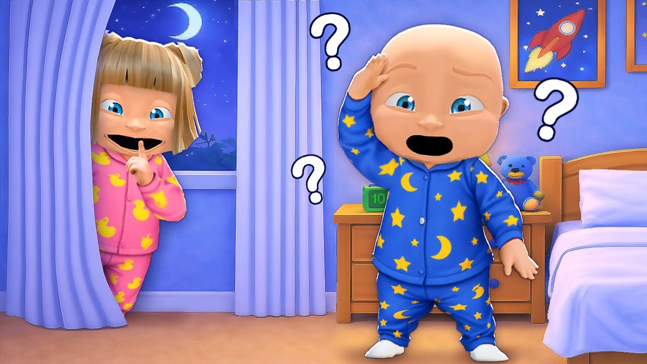 Babies Play HIDE & SEEK At SLEEPOVER!