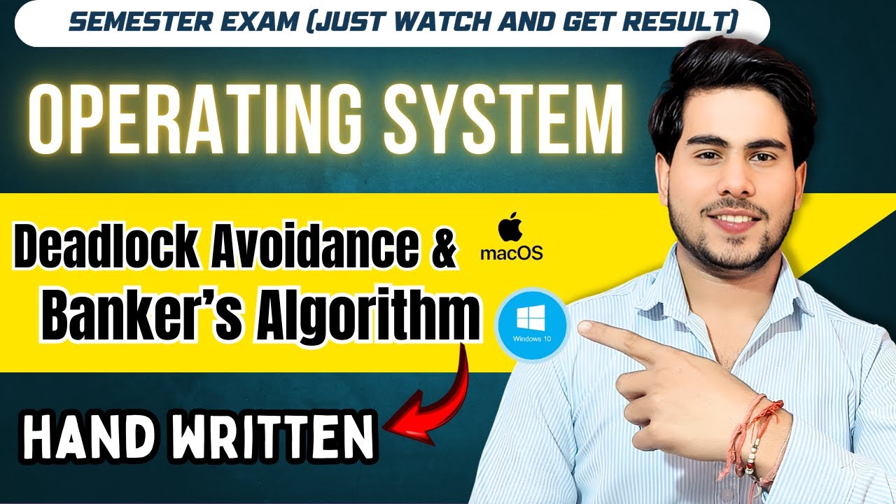 Deadlock Avoidance in os | Banker&rsquo;s Algorithm Step by Step | OS One Shot