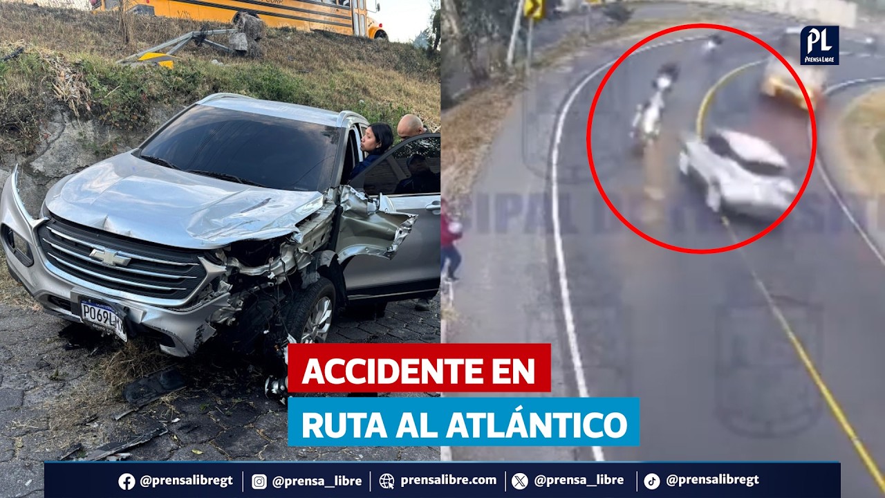 Accidente en el km 117 de la Ruta al Atlántico deja ocho heridos