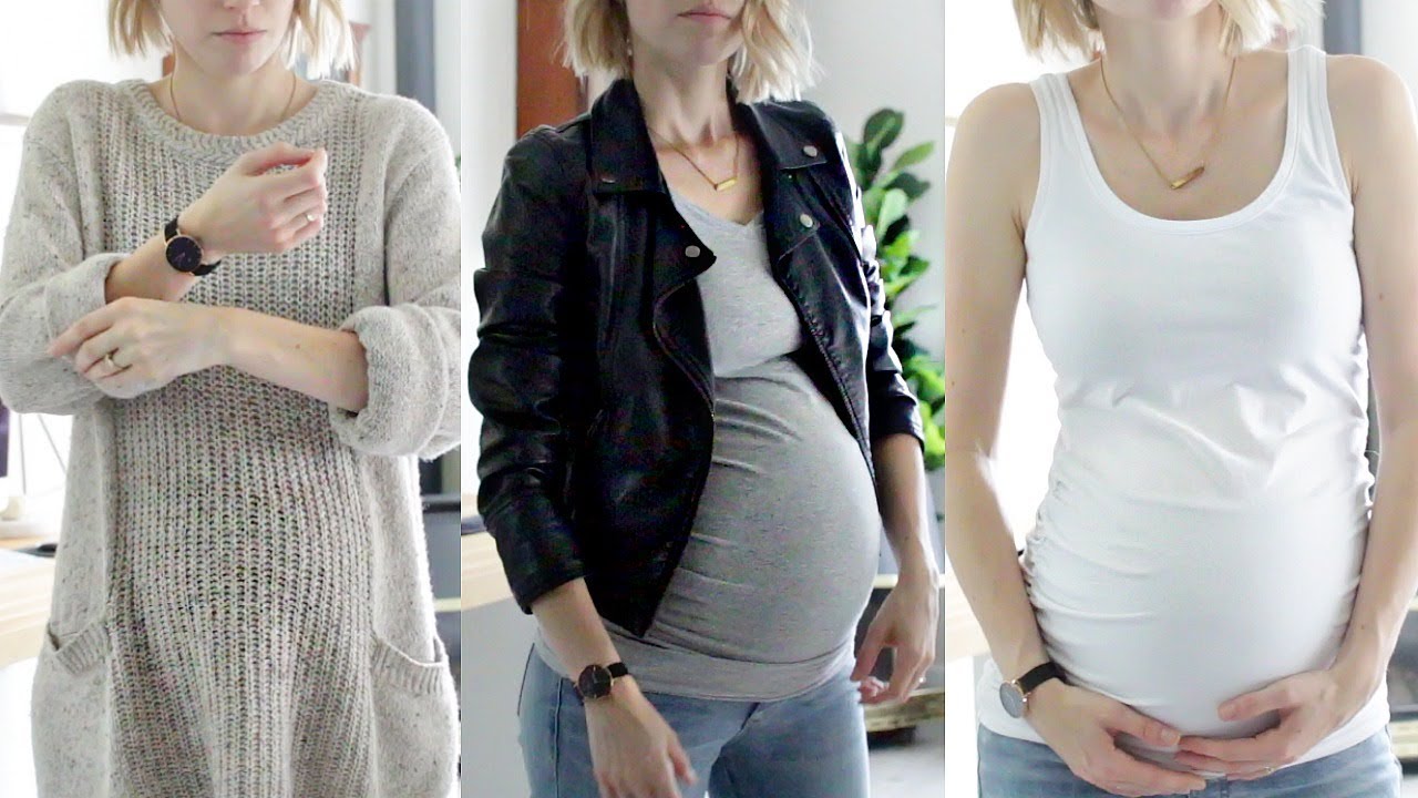 MINIMALISM | Capsule Wardrobe Try On | Pregnancy Edition