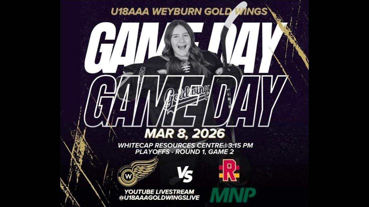March 8, 2026 - Weyburn Goldwings vs Regina Rebels - Game 2