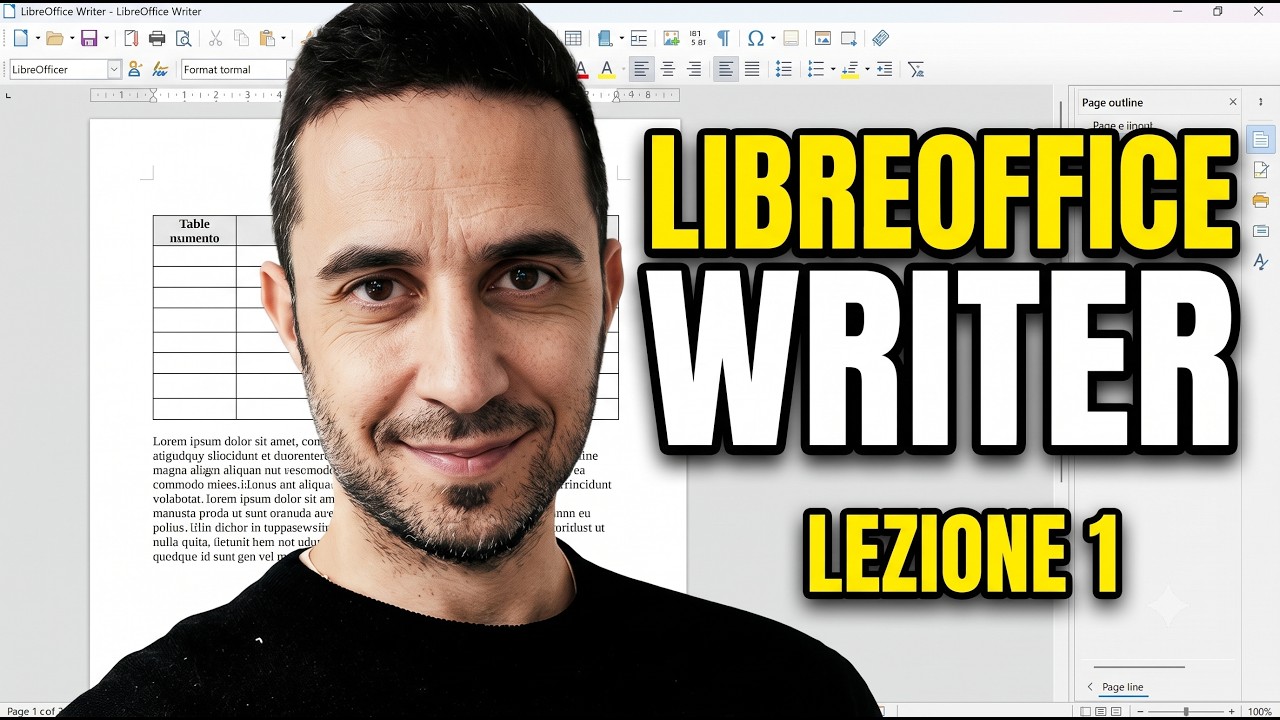 LibreOffice Writer Base: Lezione 1 – Barra Standard, Scorciatoie e Formattazione [Corso da Zero 🖥️✨