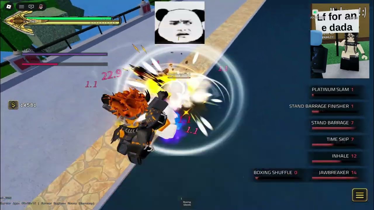 [YBA] Sore Loser (Posion) Tries To Post My Friend But Includes Me So I Destroy His Ger Flawlessy.