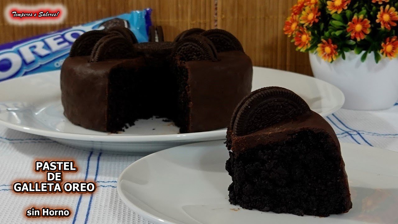 PASTEL DE GALLETA OREO SIN HUEVOS CON SOLO 3 INGREDIENTES SIN HORNO DELICIOSO