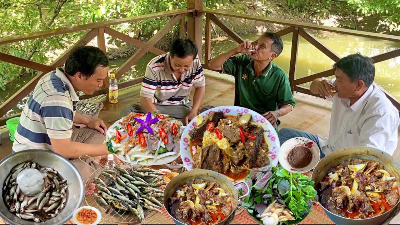 Vịt Xiêm 5kg Giả Cầy, Cá Linh Nướng Mọi 