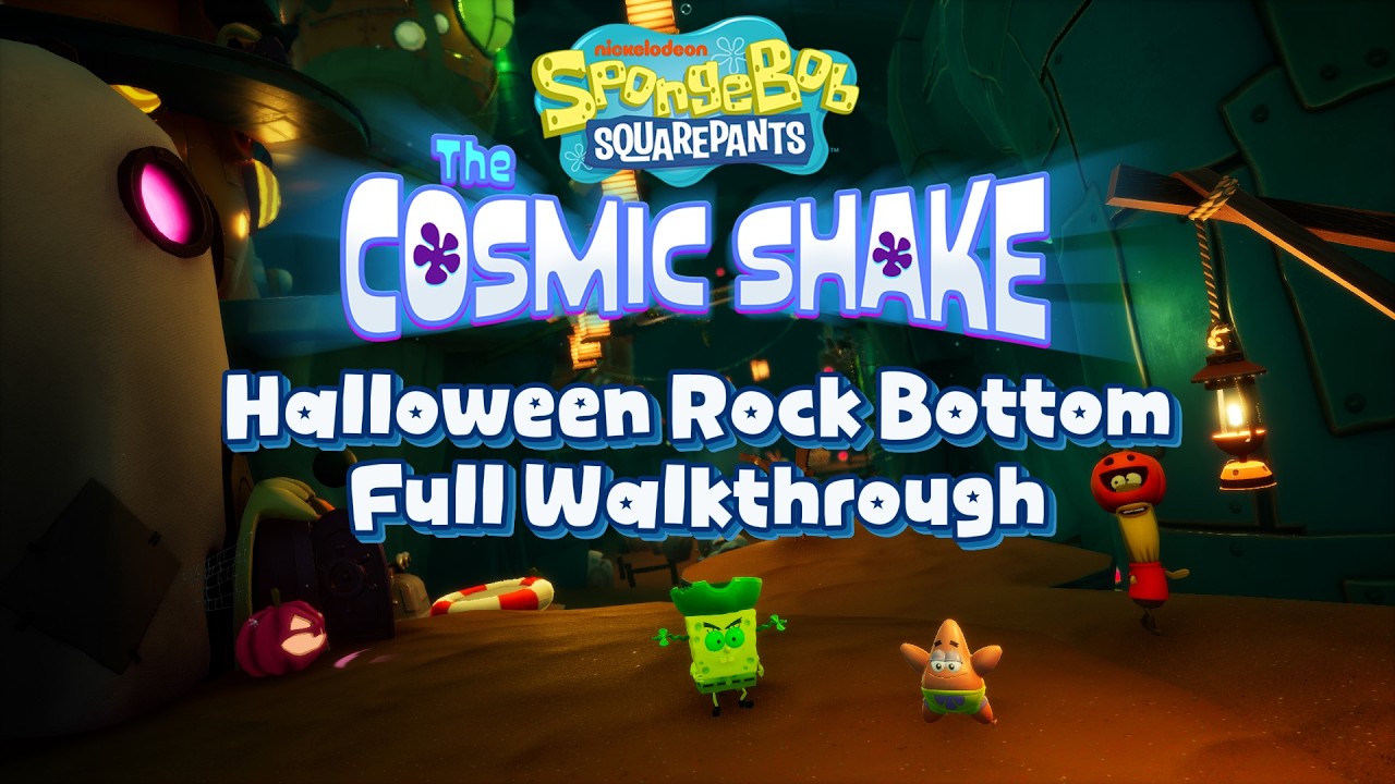 Halloween Rock Bottom – 100% All Collectibles & Full Story Walkthrough | SpongeBob Cosmic Shake