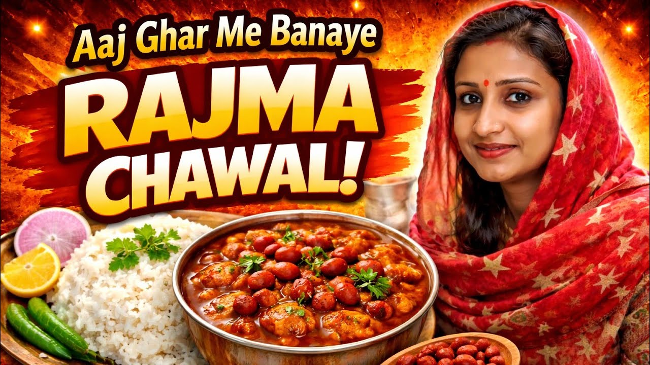 Aaj ghar me banaye Rajma Chawal.