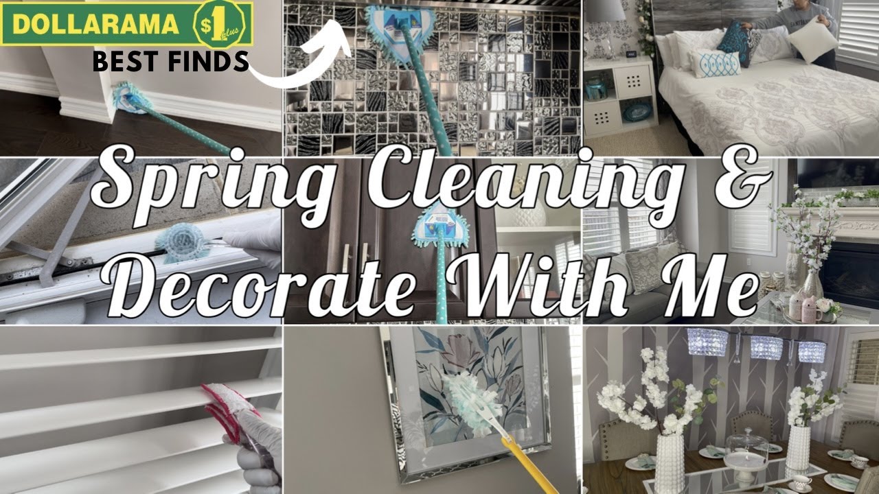 Using  Dollarama DIY Spring Decor & Cleaning Tools For Spring Cleaning | Clean & Decorate With Me