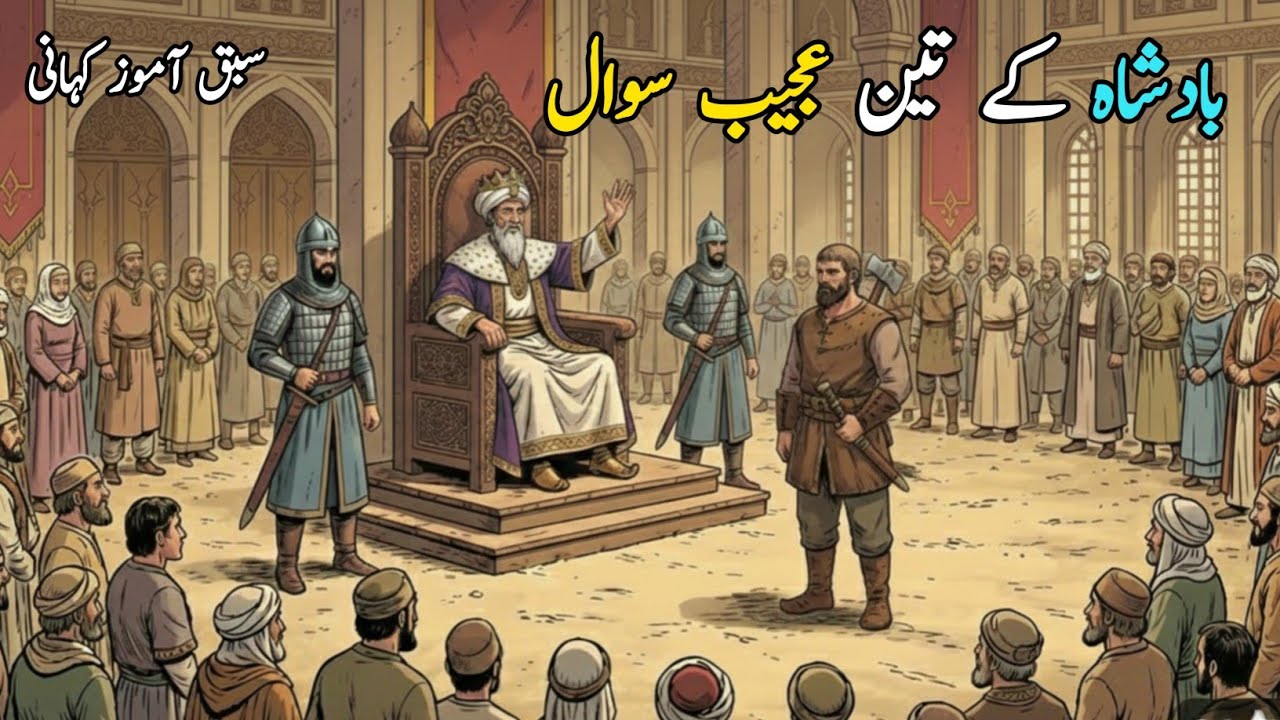 Badshah Ke Teen Ajeeb Sawal | Kashi voice Tv | Urdu moral story 