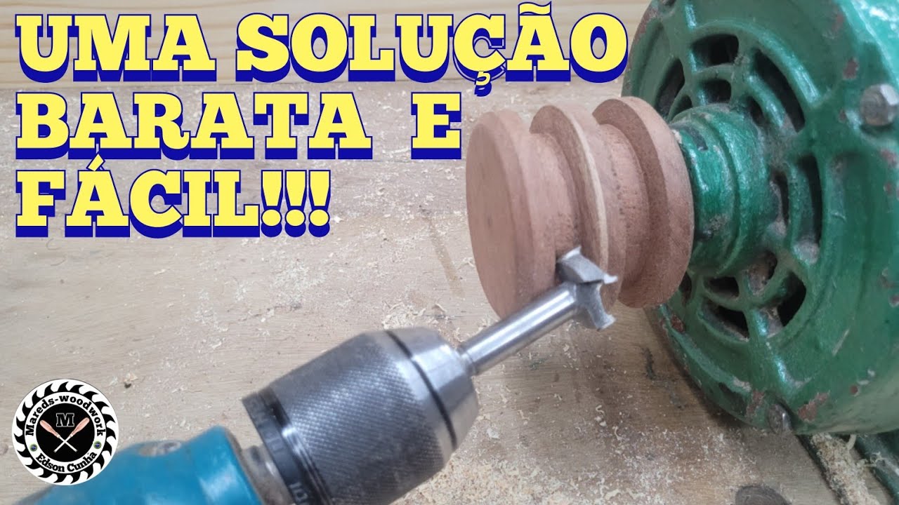 "POLIA DE MADEIRA" Como fazer de forma simples, passo a passo completo!!
