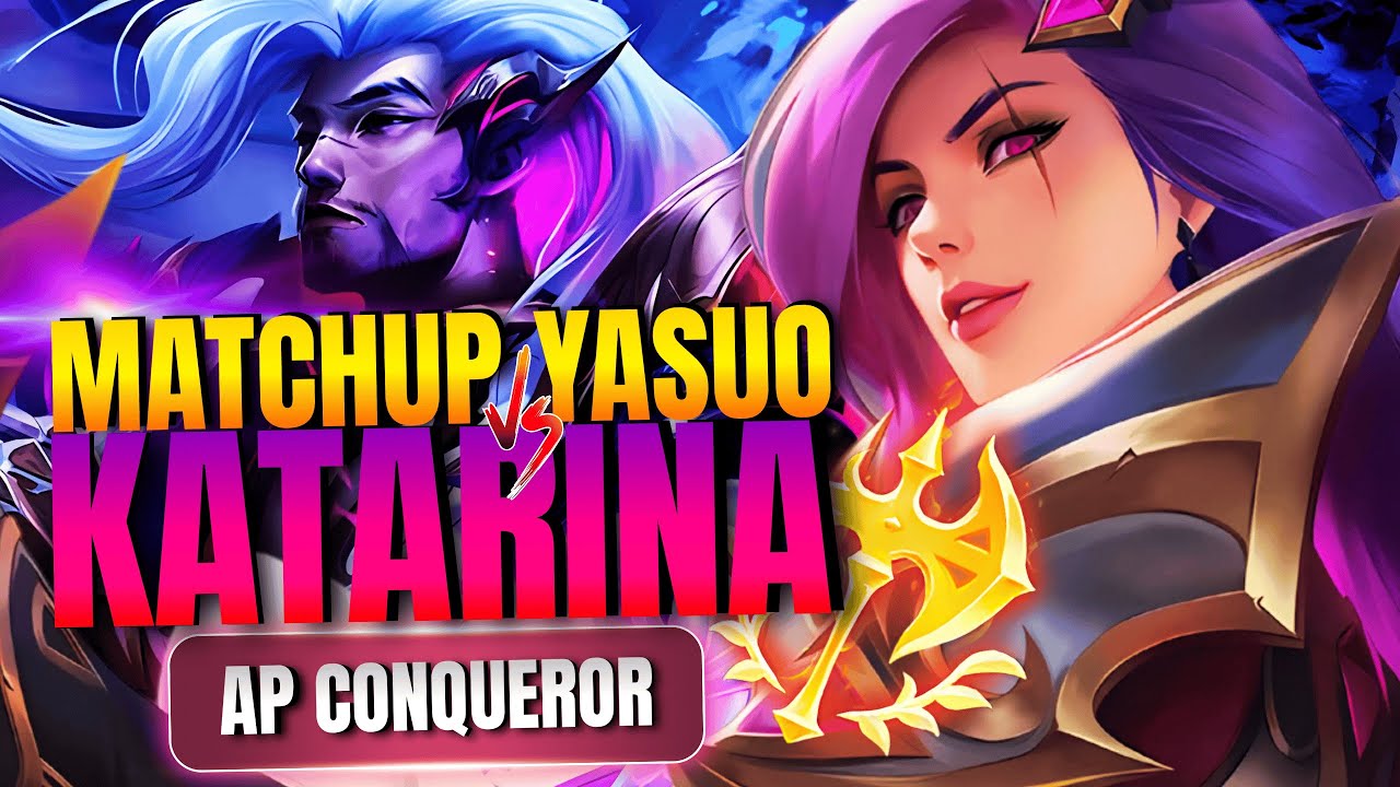COMMENT JOUER CONTRE YASUO AVEC KATARINA AP CONQUEROR - Soloq GM Katarina vs Yasuo