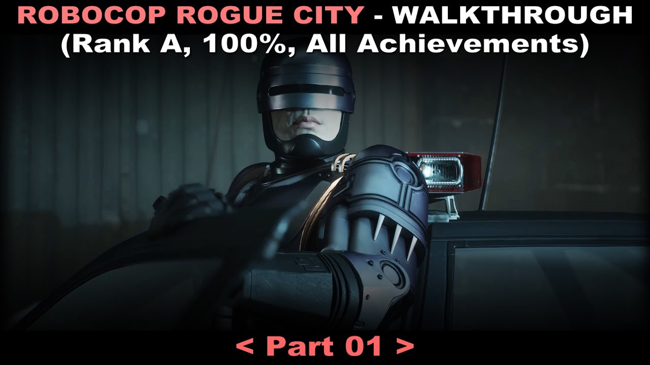 Прохождение RoboCop: Rogue City 01 (Ранг A, 100%, Все достижения, Без комментариев) PC Ultra 60FPS
