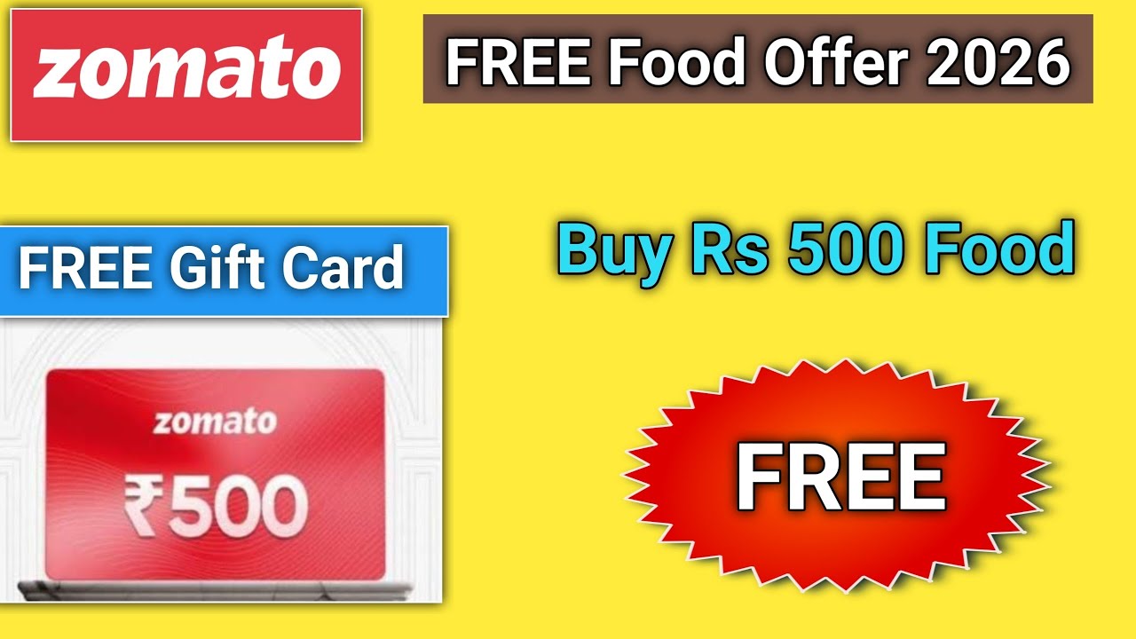 FREE Rs 500 Zomato Voucher ll FREE Food order online l Zomato coupon code today l Zomato coupon code
