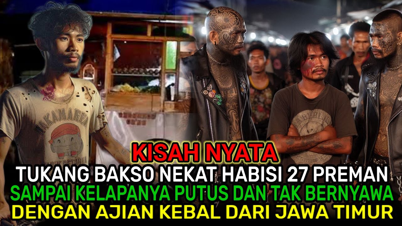 TUKANG BAKSO HABISI 27 PREMAN PASAR DENGAN AJIAN KEBAL DARI JAWA TIMUR SAMPAI TAK BERNYAWA 