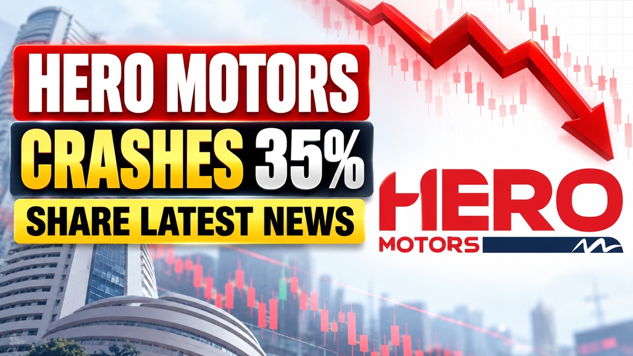 HERO MOTORS SHARE CRASHES 35% 🔻