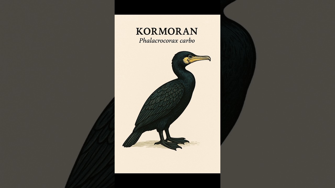 Kormoran #edukacja #przyroda #ptaki #ptakipolski #ciekawostki #zwierzęta