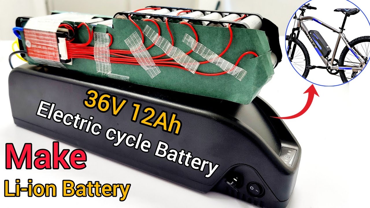 How to make 36v 12Ah Lithium ion battery pack in 2022 | Make 36v 12Ah  Electric Cycle battery pack