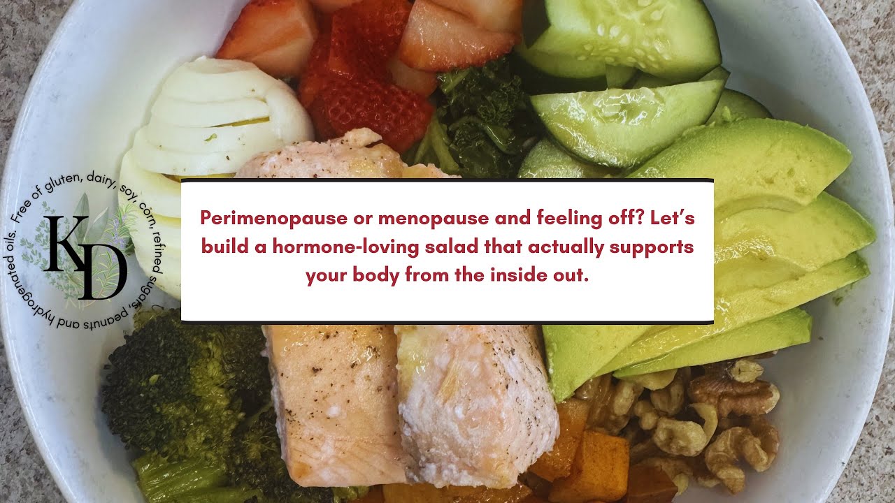 Perimenopause & Menopause Power Salad (Dr. Axe Inspired Hormone-Supporting Recipe) 