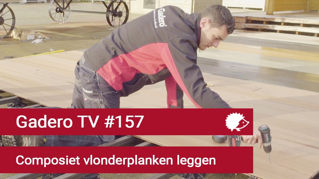 #157 Composiet vlonderplanken leggen - onzichtbare bevestiging