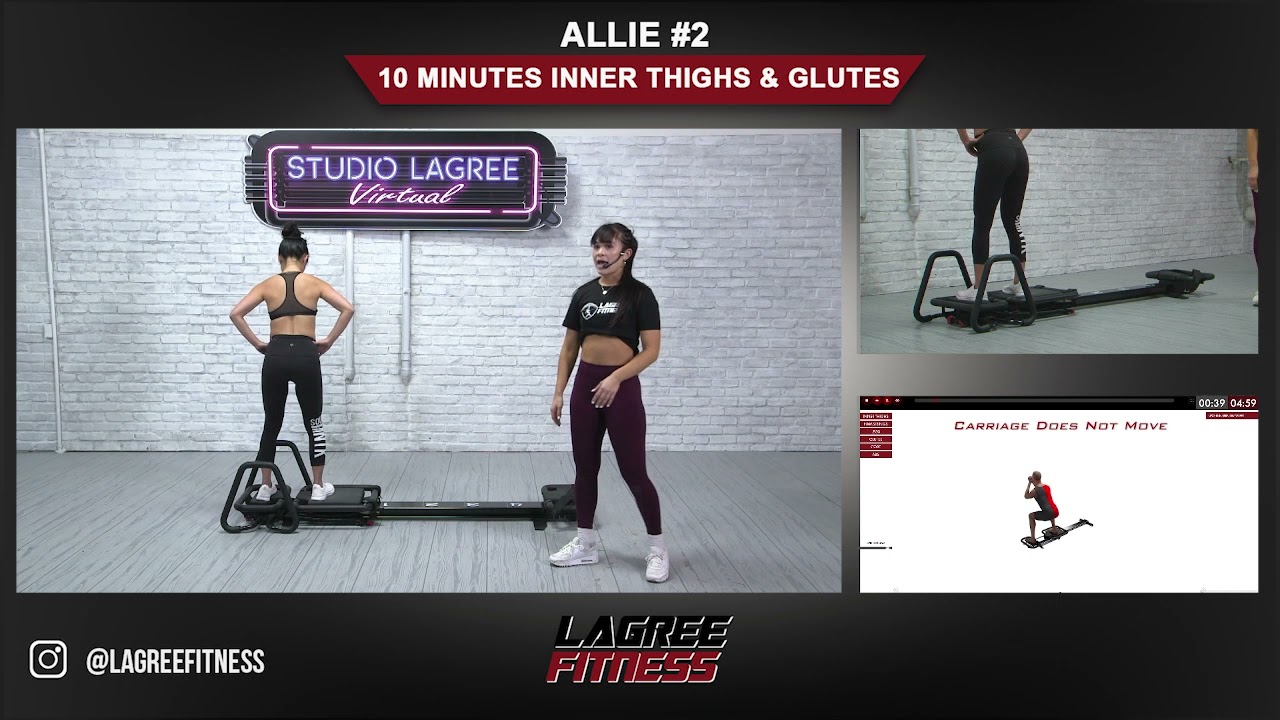 Lagree Microformer 10 minute inner thigh and glutes workout