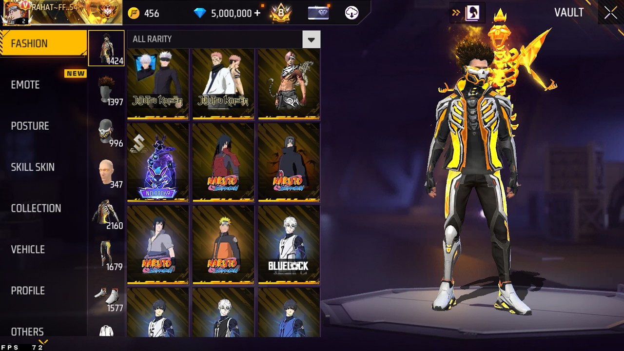 NOOB 👉 TO 👉 PRO🤑 SPEND 50,000,00💎 IN NEW ACCOUNT FREE FIRE⚡️