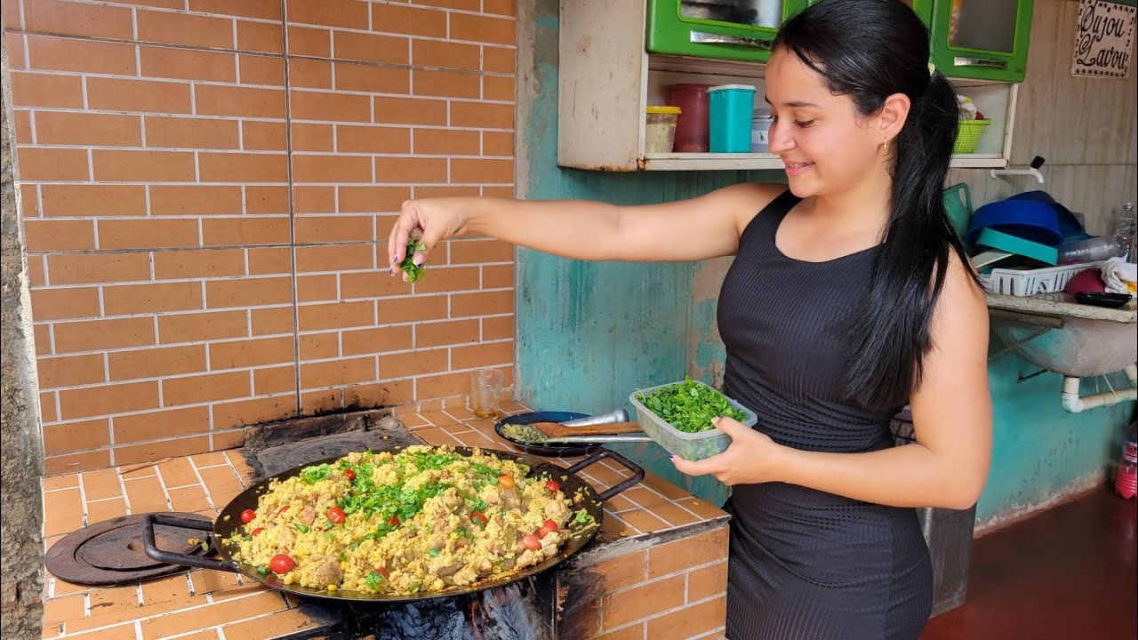 Fiz Arroz Carreteiro no Disco de Arado para nossos Amigos